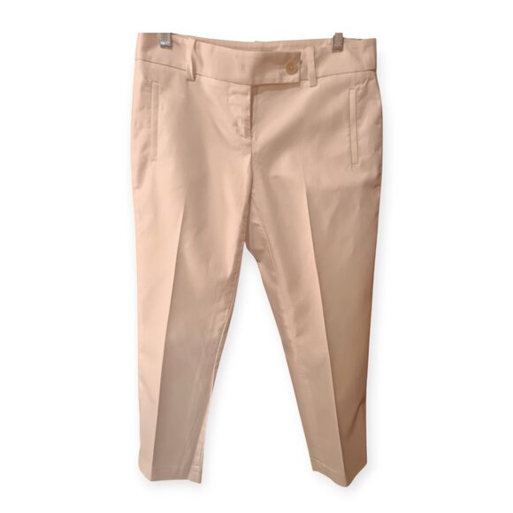 ANN TAYLOR LOFT White Crop/Straight Leg Pants OP - Picture 2 of 10